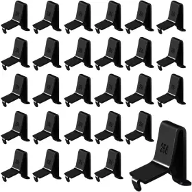 035 313104665618 28pcs Adjustable Pilaster Shelf Clips Heavy Duty Metal Brackets For Kitchen Cab