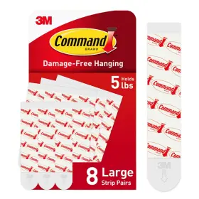17023-8esf 3m Command Large Refill Adhesive Damage Free Hanging Wall Strips20pk
