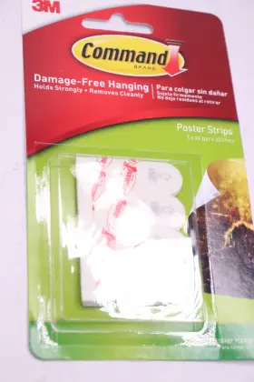 17024es 3m 12-pk Command Poster Strips Adhesive