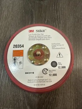 20351 3m 20354 Low Profile Disc Pad Tm Stikit Red 6 Inch