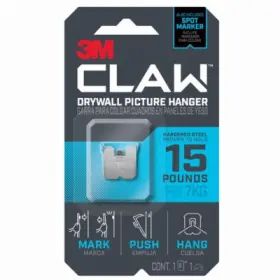 3ph15m-1es 3m Claw Drywall Picture Hanger And Marker Holds 15-lbs. -