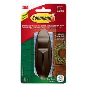 17083bz-awes 3m Company 4 Pack Outdoor Hook Bronze Metallic Large