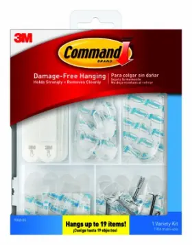 17232-es 3m Company Hanging Hooks General Purpose Assorted Clear 53-pk
