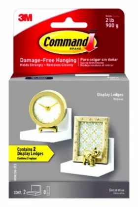 Hom23q-2es 3m Company 2 Pack - Display Ledges Quartz Color 2-pk. -hom23q-2es