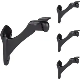 A29 646791196210 Set Of 4 Heavy Duty Metal Handrail Brackets - Cast Iron Hand Railing Bracke
