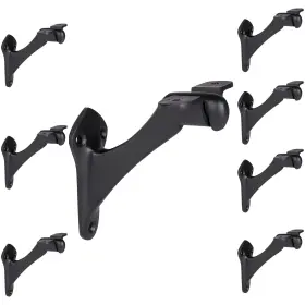 A29 646791196968 Set Of 8 Heavy Duty Metal Handrail Brackets - Cast Iron Hand Railing Brac