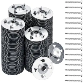 Aefbfws300p Accencyc 300 Pcs Foam Board Fasteners - 1-1/8 Inch Metal Washers For Fixing 150 Pack
