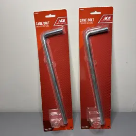 5298930 Ace Cane Bolt Zinc 2-pack Gate 1/2 Inch X 12 Replacement - Bracket Not Included