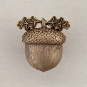 Dq3gp Acorn Artisan Cabinet Knob Museum Gold 0.05 In