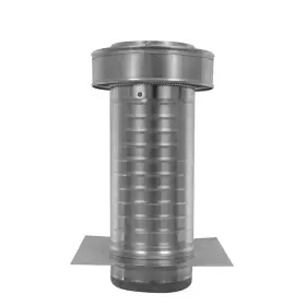 Active Ventilation 445005316382 6 Inch Dia. Aluminum Keepa Roof Jack With 2 Tail Pipe In Mill Finish