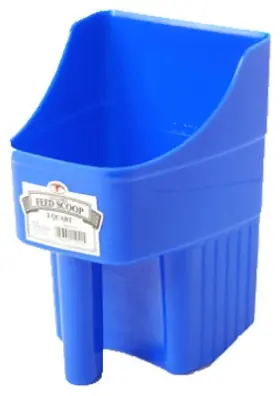 Ensc3blue Admc Feed Scoop Enclosed Blue Plastic 3 Quart -