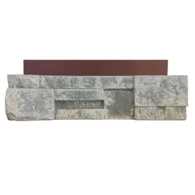 Wx1.75 Adorn 850004524657 Faux Stone Siding 23.5 Inch L Cement Flats Traditional High-grade White