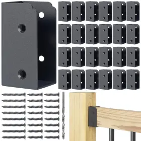 Aecxm 732122911833 201 Stainless Steel 2 Inch X 4 Actually 1 3 Deck Parallel Black