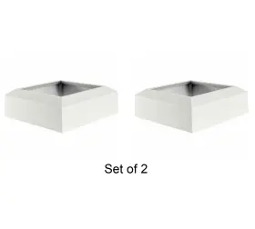 Ea06ssenseem Afco Empire Capital 6 Inch Aluminum Base For Style Columns Smooth White 24d
