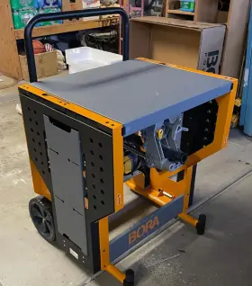 Pm-8000 Affinity Tool Works Bora Miter Saw Stand Work Station Portable Rolling Table With Folding Wings