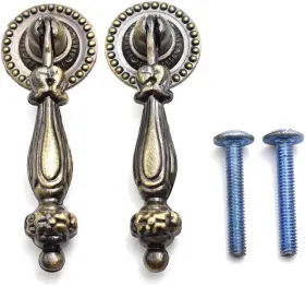 Pull-teardrop-22mm-2gb Aifeier Et Antique Tear Drop Decorative Pendant Pull 28mm Green Bronze