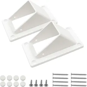 Aiwaiufu 445034339307 2 Pack Inch X 3 1/2 Stair Rail Handrail Vinyl Bracket Kit Handrai