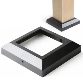 A-dpbc-b-6in Ajovw 1pc 6 Inch X6 Actually5.5 X 5.5 Aluminium Post Base Cover For Gazebo Trellise