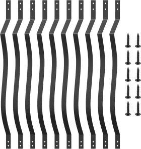Eeur-9867 Akenow 36 Inch Heavy Duty Deck Balusters 51 Pack Spindles Wave Arc 36inch