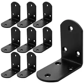 Akolafe 695510129831 16pcs Wide L Brackets Heavy Duty 2.5x2.5 Inch Metal Corner Brace 90