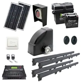 Aleko 703980267905 Full Kit Gear Rack Driven Opener For Sliding Gate Up