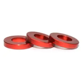 Alextend M6flatwasher-r 50pcs M6 Flat Washer Aluminum Anodized Countersunk Gasket For Rc 12mm Red