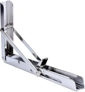 Ftb-150kg-shortra Alfa-marine Shanghai Amarine Made 1-pack 12 Inch Polished 304 Stainless Steel Folding Shelf Bench Table F