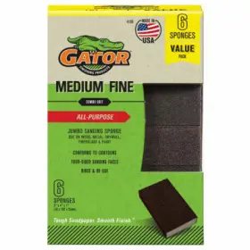 4199 Ali Industries 10 Pack Sanding Sponge Fine/medium 3 X 4- Inch 6-pk