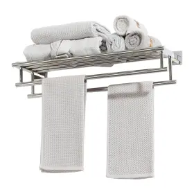 B08m9cjmk7 Alise 24 Inch Sus 304 Stainless Steel Double Towel Bar Rack Bathroom Polished Chrome