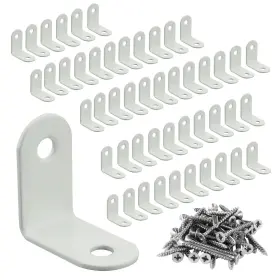 Jrd30x30w-50p Alise Small L Brackets Corner Bracket Brace Angle For Wood She