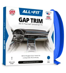 All-fit Automotive 851373007598 Motive Car Gap Filler Inch 10 Ft Blue Trim Molding For Accessories Interior U