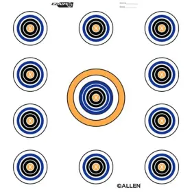 15245 Allen Company Ez Aim 11 Spot Target White 12- Inch -15245