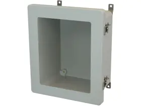 Am1206tw Allied Moulded 12x10x6 Nema 4x Fiberglass Enclosure With Twist Latch