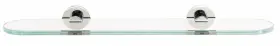 A8350-18-pc Alno A8455-sb Contemporary I Bath 18 Inch Glass Shelf With Brackets Polished Chrome