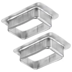 V4uswt61 Alrhso 704235 1 2 Pack Inch X 3 Rain Gutter Downspout Aluminum Drop Outlet K Silver