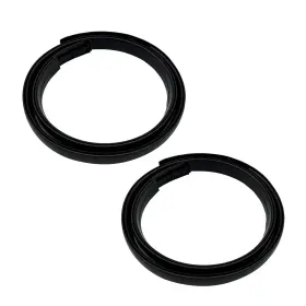 04063 Alstraey 2pcs Roof Molding Drip Weatherstrips Right And Left Compatible With Black