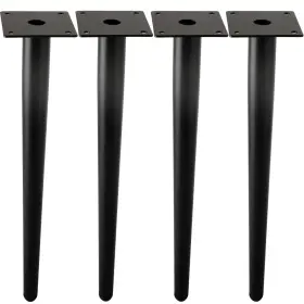 B0d9rsylxv Alxeh Straight Furniture Table Legs 30 Inch Round Tapered Metal Black Moder
