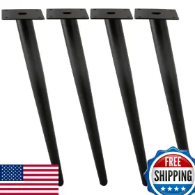 B0d9rtcpv4 Alxeh Oblique Furniture Leg 30 Inch Slant Tapered Metal Coffee Table Legs 4pcs M