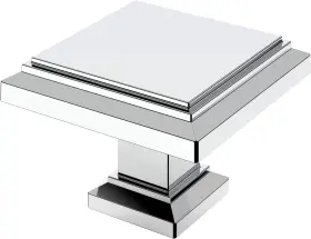 Al6071cp Alzassbg 10 Pack Polished Chrome Cabinet Knobs Square Knob