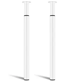 B08cmxm6xd Amazing Tour Adjustable Folding Metal Table Desk Legs 28-43 Inch - 2 Pcs White