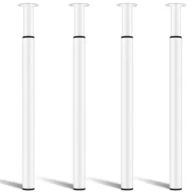 B08y8bfxrd Amazing Tour Adjustable Folding Metal Table Desk Legs 28-43 Inch - 4 Pcs White
