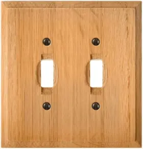 4025tt Amerelle Nib Solid Oak Wallplate Model