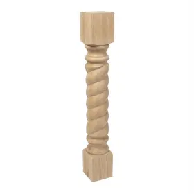 5apd10815 American Pro Decor Columns Rope Kitchen Island Leg Wood Unfinished Red Oak