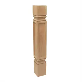 5apd10878 American Pro Decor Column Accessory 35.25 Inch H Paintable Kitchen Island Leg Wood