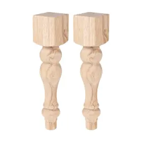 5apd11906 American Pro Decor Unfinished Hardwood Leg 16 Inch X3.75 North Pack Of 2