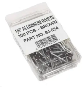 Amerimax 049821840341 Gutter Rivets Brown Aluminum 1/8 Inch 100-pk. - 84034hp