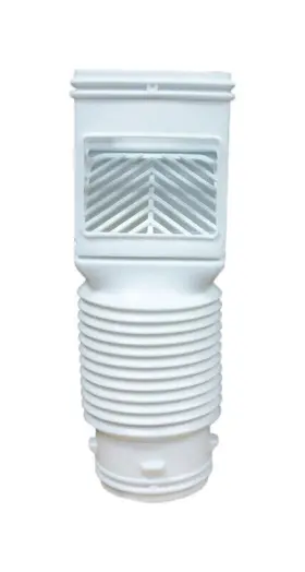 4490 Amerimax 12.75 Inch H X 4.625 W L White Vinyl K Downspout