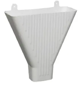 85208 Amerimax Funnel For 2 X 3 Inch Downspout White Plastic -
