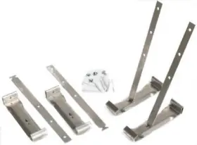 Amerimax Home Products 049821210304 15 Pack Roof Hanger With Bracket Mill Finish Aluminum 5- Inch 4-pk. 21030pk