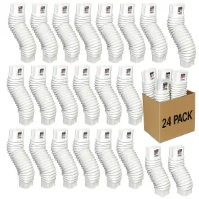 Amerimax Home Products 049821370848 Box Of 24 Flex-elbow 2 Inch X 3 White Vinyl Downspout Elbow